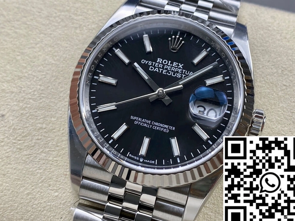 Datejust Factory 36MM M126234-0015 Dial Rolex Black Clean 0918